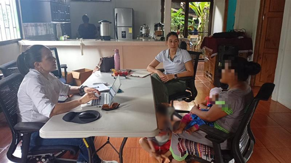 Juzgado de Familia y Defensa Pública de Osa realizan diligencias en Territorio Indígena de Alto Laguna